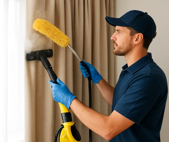 Trusted curtain steam cleaning technician Matty Curtain Cleaning rosanna-vic QLD