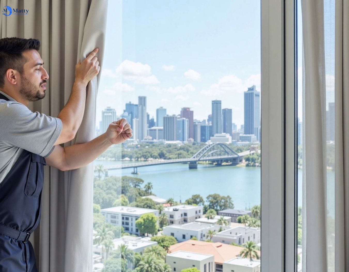 Professional curtain steam cleaning service rosanna-vic QLD by Matty Curtain Cleaning